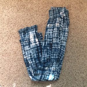 Tie dye stretch flowy pants